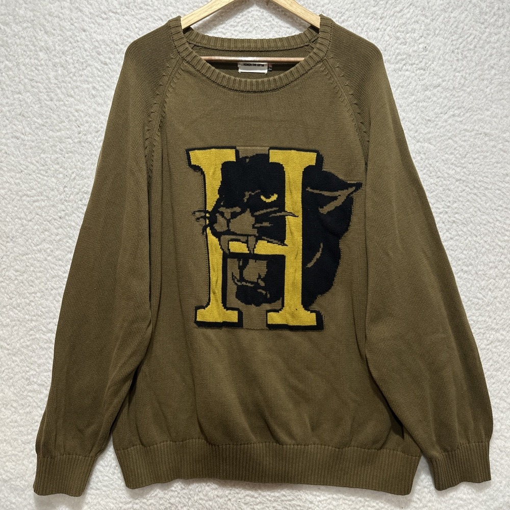 Honor The Gift Men's Size 3XL Knit Sweater Mascot Long Sleeve Pullover Crew Neck
